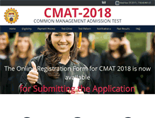 Tablet Screenshot of aicte-cmat.in